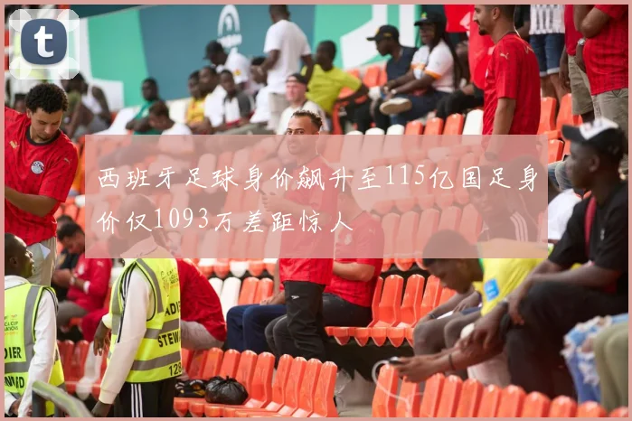 西班牙足球身价飙升至115亿国足身价仅1093万差距惊人